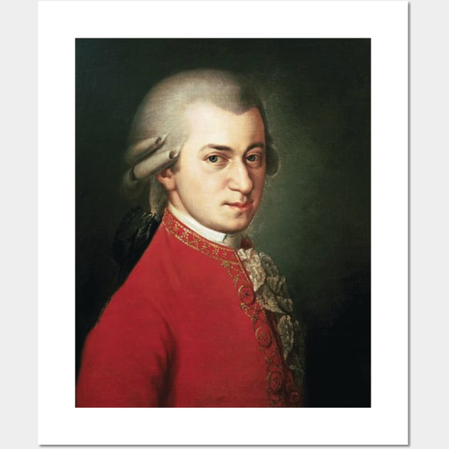 Mozart portrait by Barbara Krafft Wall Art by DEMON LIMBS